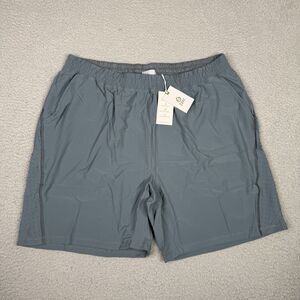 tasc Performance Shorts Men XXL 2XL Storm Gray Weightless 7" Gym Workout TM651